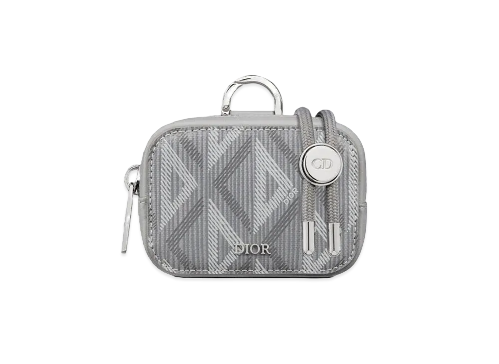 Dior D-Touch Horizontal Nano Pouch CD Diamond Canvas "Gray"