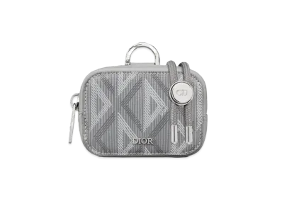 Dior D-Touch Horizontal Nano Pouch CD Diamond Canvas "Gray"