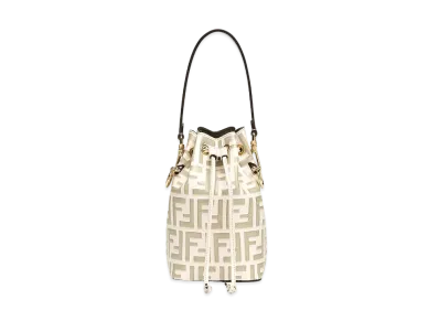 FENDI Mon Tresor Leather Mini-Bag "Beige"