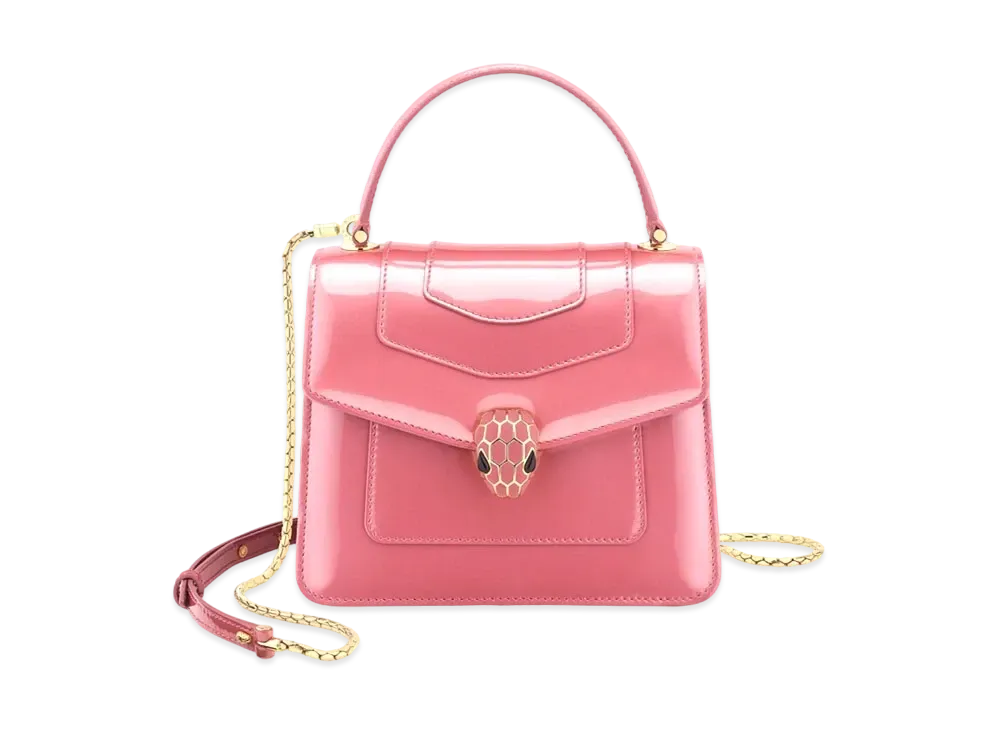 BVLGARI Serpenti Forever Top Handle "Blush Quartz Pink"