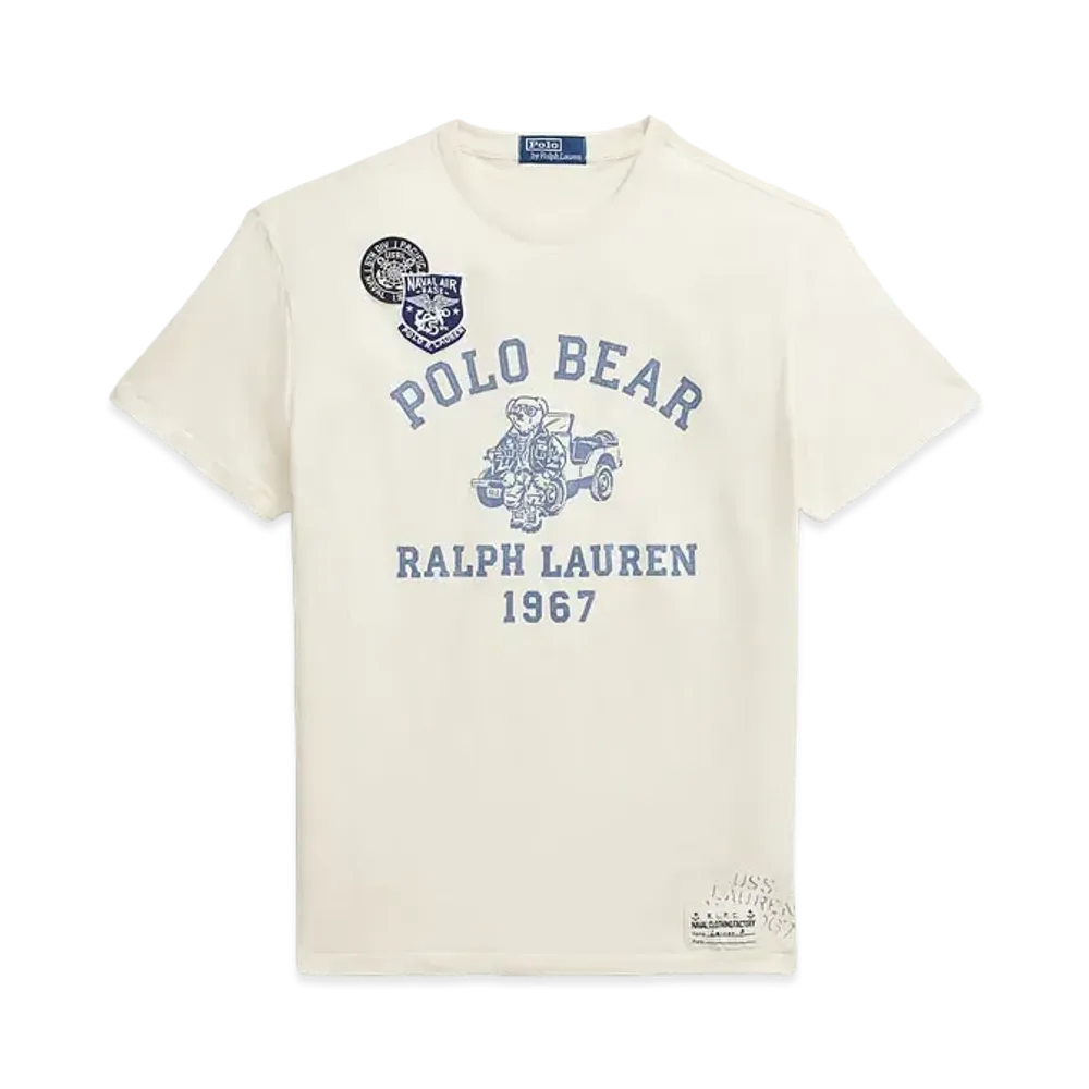 Polo Ralph Lauren Classic Fit Polo Bear Jersey Tee "White"