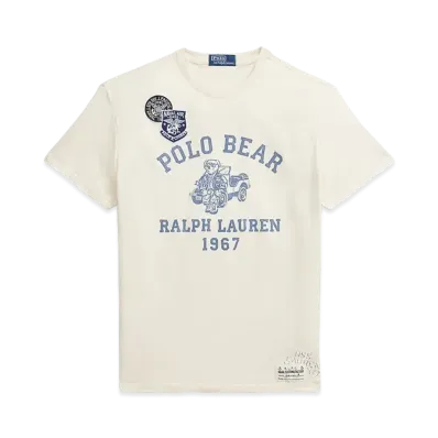 Polo Ralph Lauren Classic Fit Polo Bear Jersey Tee "White"