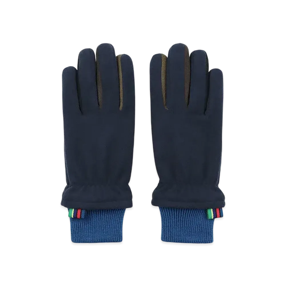 Paul Smith Sport Stripe Tab Fleece Gloves "Navy"