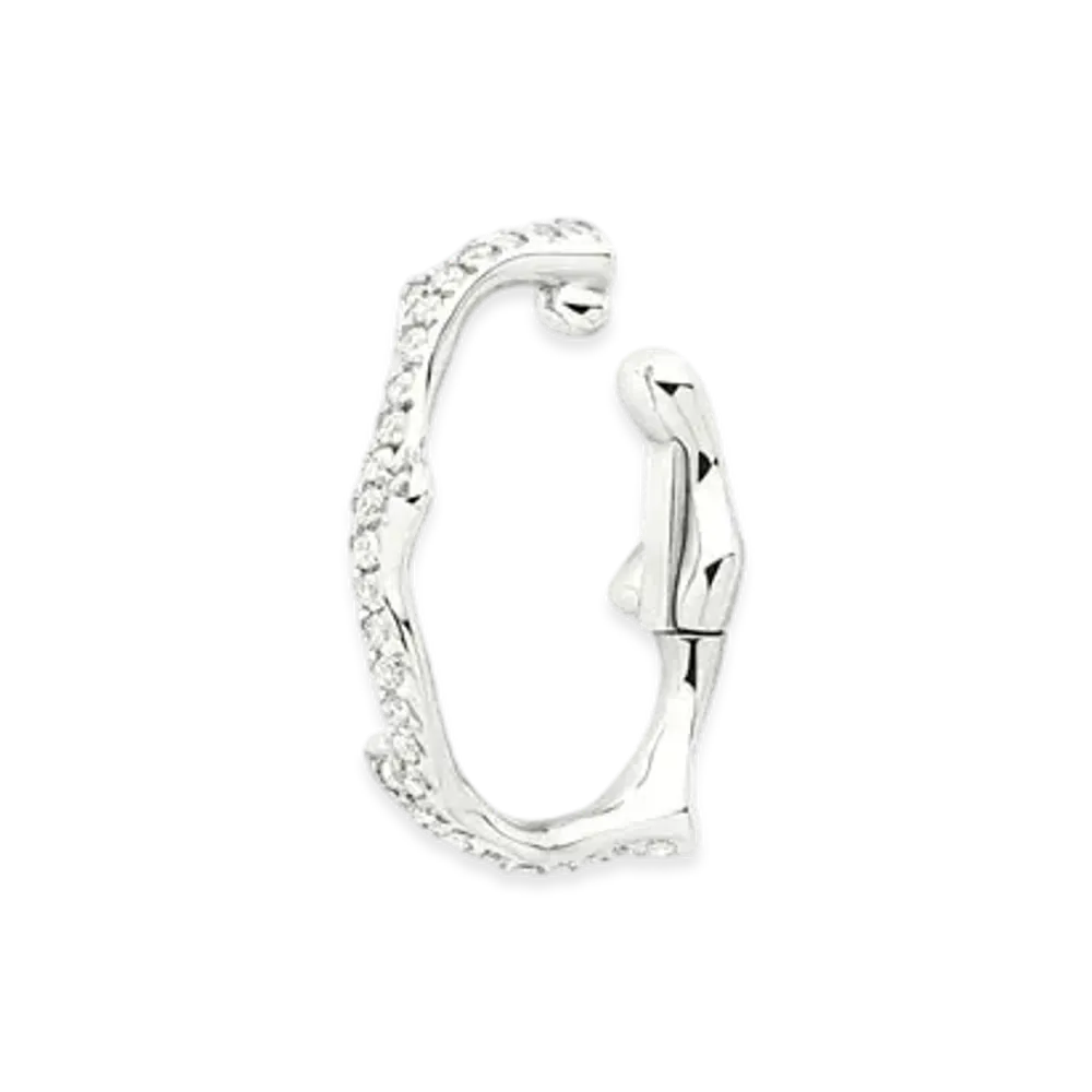 Dior Bois de Rose Single Ear Cuff "White Gold/Diamond"