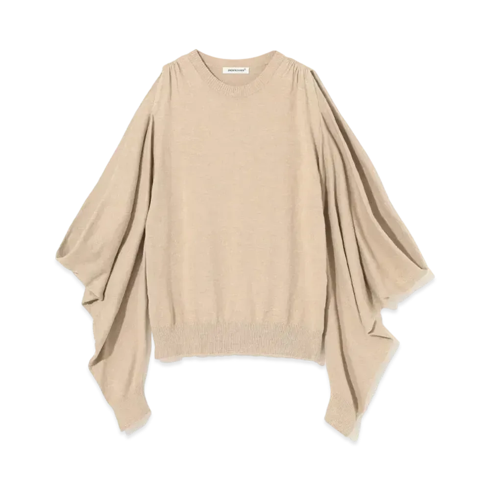 UNDERCOVER Silk Blend Cotton x Nylon Pullover "Gray Beige"
