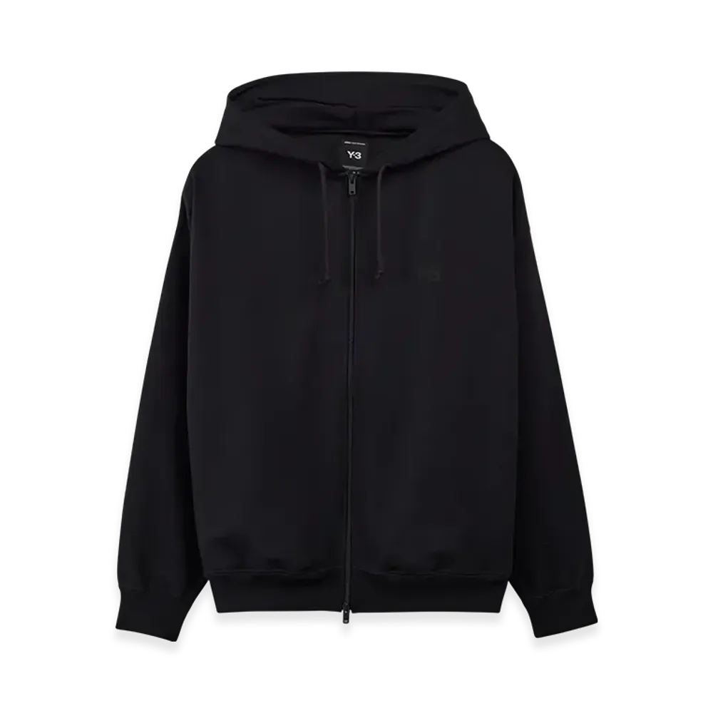 Y-3 Brushed Terry Zip Hoodie "Black"
