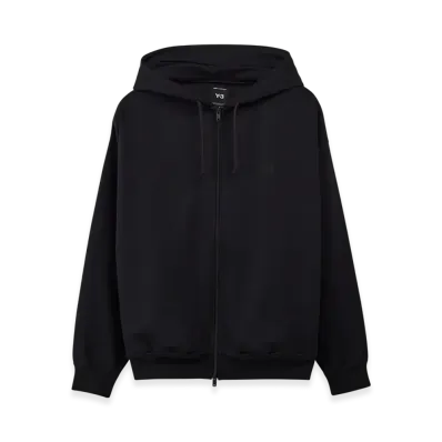 Y-3 Brushed Terry Zip Hoodie "Black"