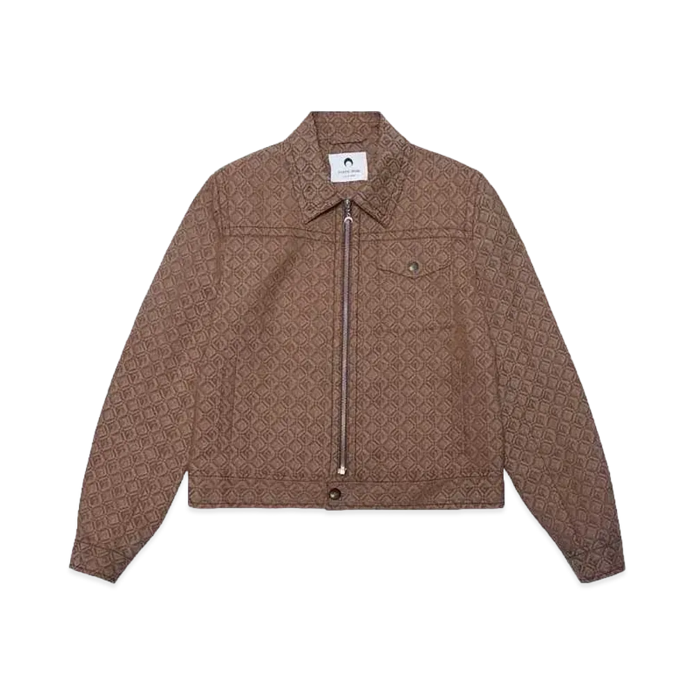Marine Serre REGENERATED MOON DIAMANT TAILORING JACQUARD "BEIGE"