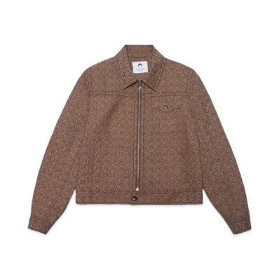 Marine Serre REGENERATED MOON DIAMANT TAILORING JACQUARD "BEIGE"