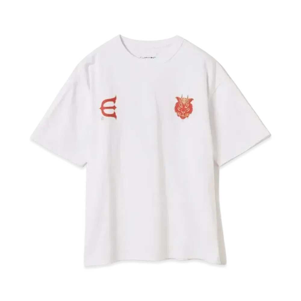 BEAMS T Evisen Skateboards x Takadaongakuseisakujimusho / Logo T-shirt "White"