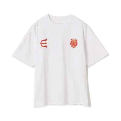 BEAMS T Evisen Skateboards x Takadaongakuseisakujimusho / Logo T-shirt "White"