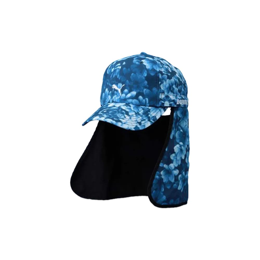 PUMA x BEAMS SPORTS x Kawasaki Frontale Flower Sunshade Cap "Blue"
