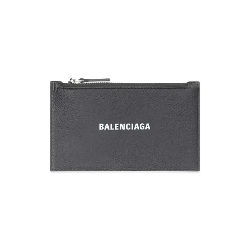 BALENCIAGA Cash Long Coin Card Holder "Black"