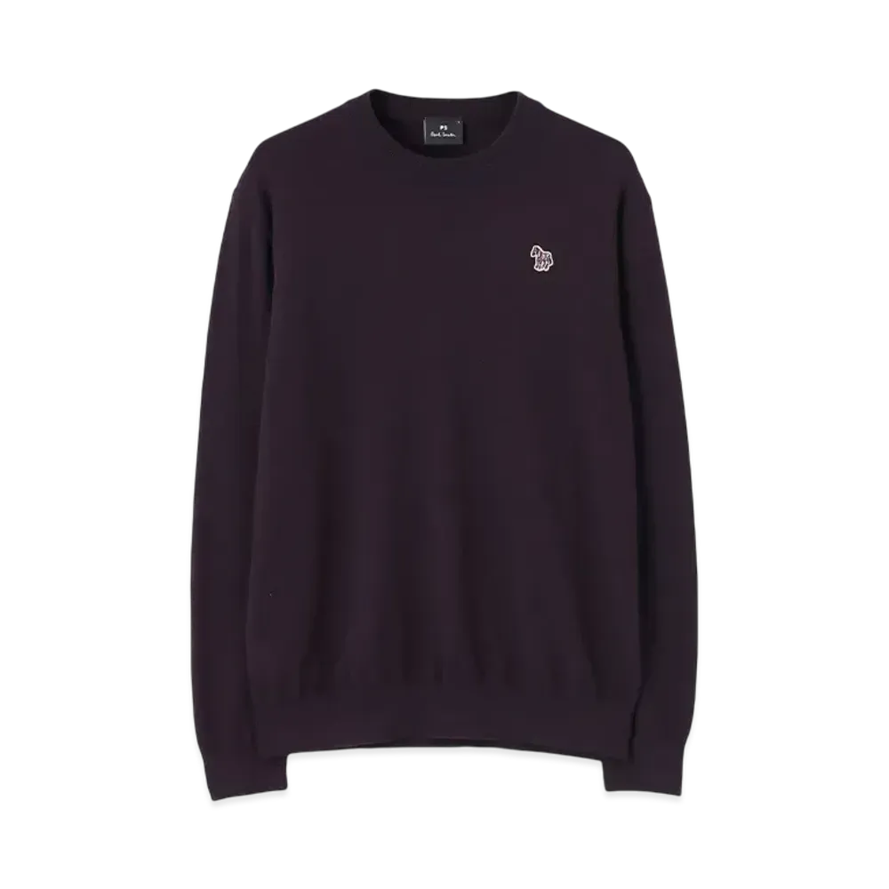 Paul Smith Sports Stripe Zebra Crew Neck Knit "DarkPurple"