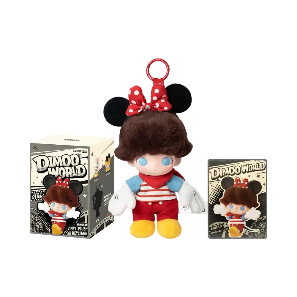 POP MART DIMOO WORLD x DISNEY Series Plush Keychain Minnie's Balloon