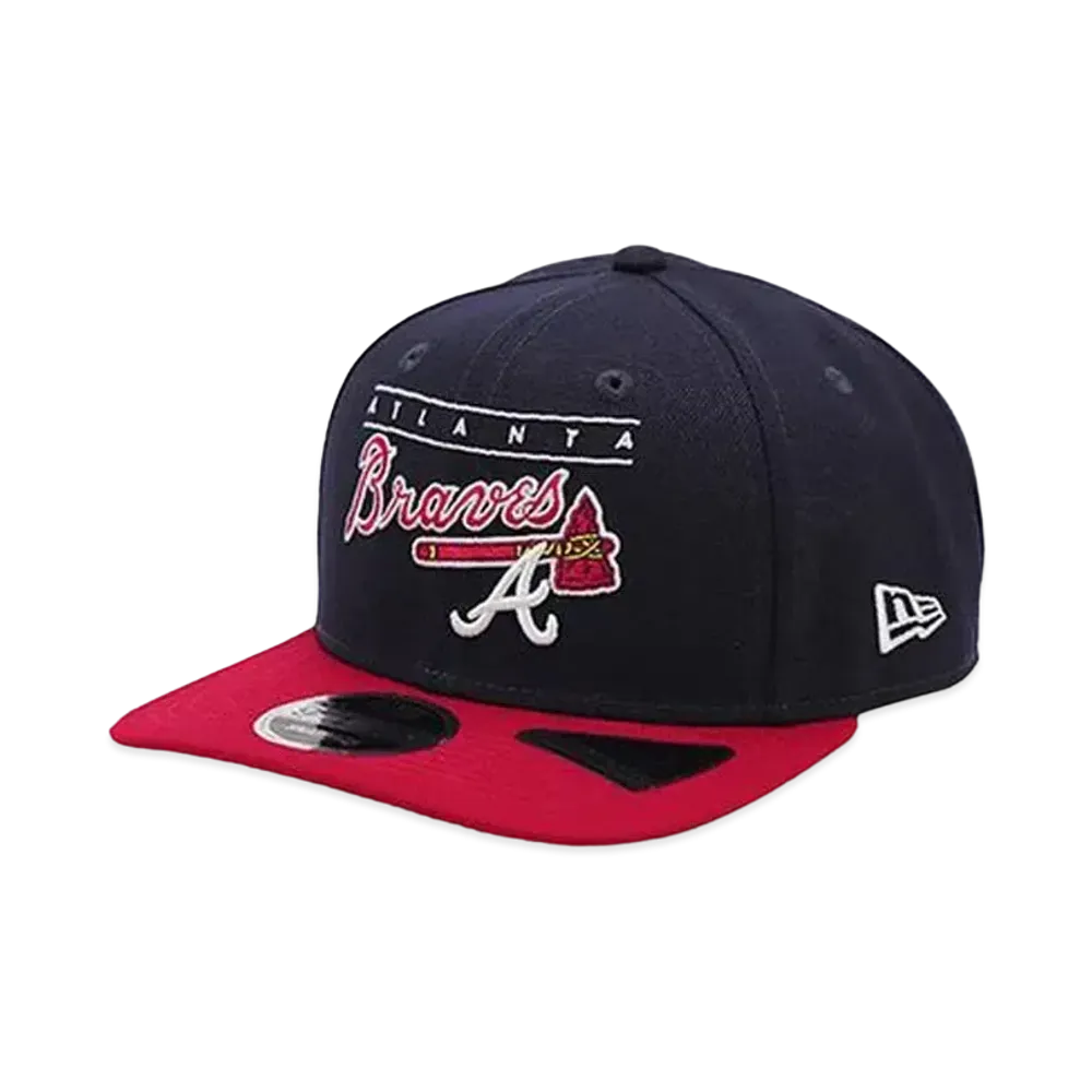 NEW ERA x THE CAP Retro College Pack 9FIFTY Atlanta Braves "Navy/Red"