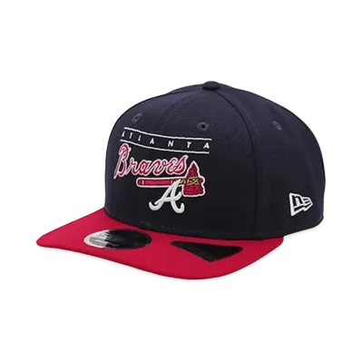 NEW ERA x THE CAP Retro College Pack 9FIFTY Atlanta Braves "Navy/Red"