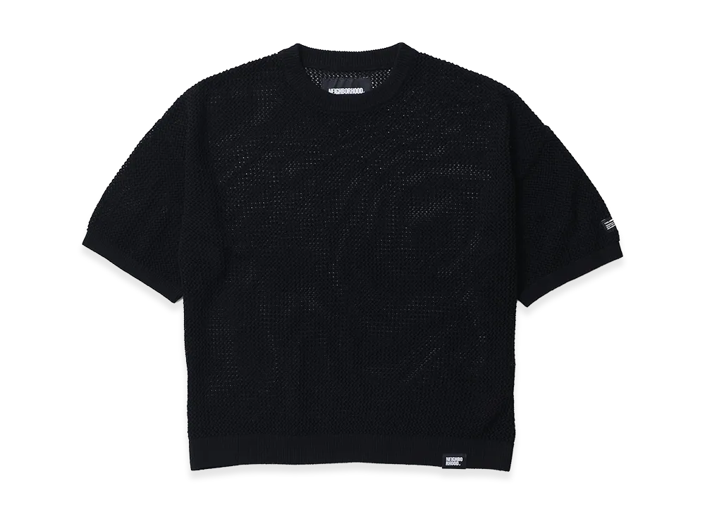 NEIGHBORHOOD Mesh Knit SS "Black"