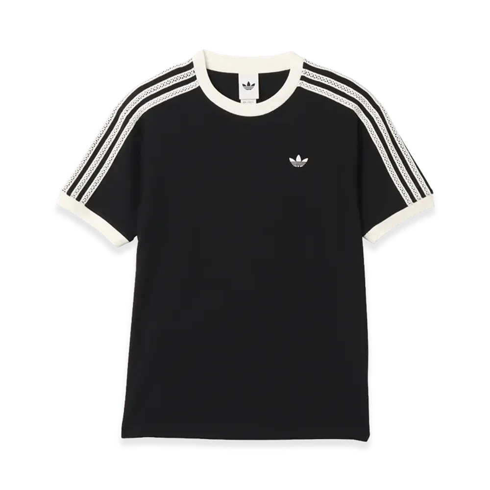 adidas Women's Summer Glow Advanced Three Stripes T-Shirt "Black"