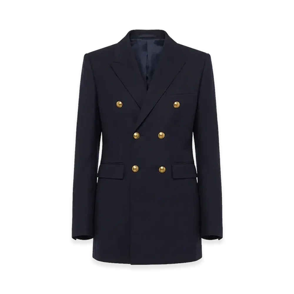 Saint Laurent Women's Jackets "Navy"