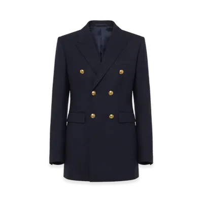 Saint Laurent Women's Jackets "Navy"