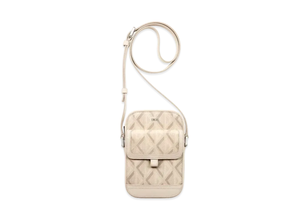 Dior Dior Hit The Road Vertical Pouch CD Diamond Canvas "Natural"