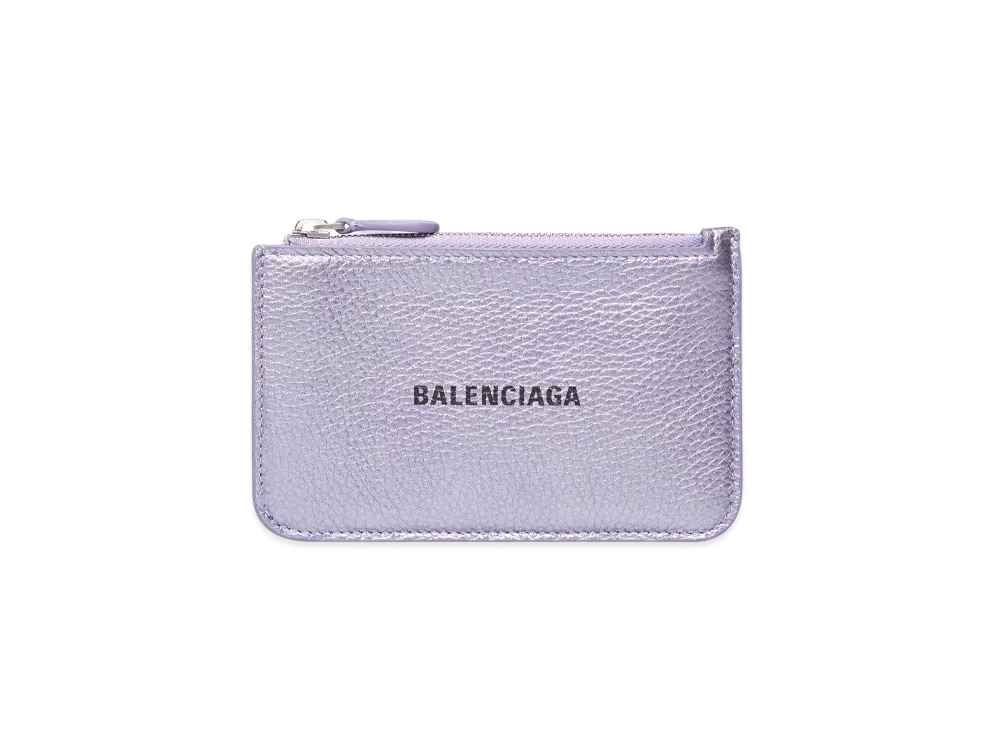 BALENCIAGA Cash Large Long Coin And Card Holder "Purple"