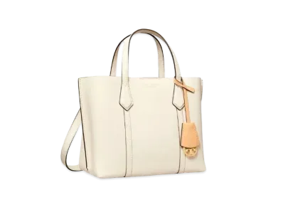 Tory Burch Perry Small Triple-Compartment Tote Bag "New Ivory"