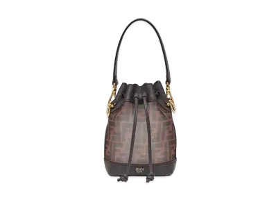 FENDI Mon Tresor Tech Mesh Mini Bag "Brown"