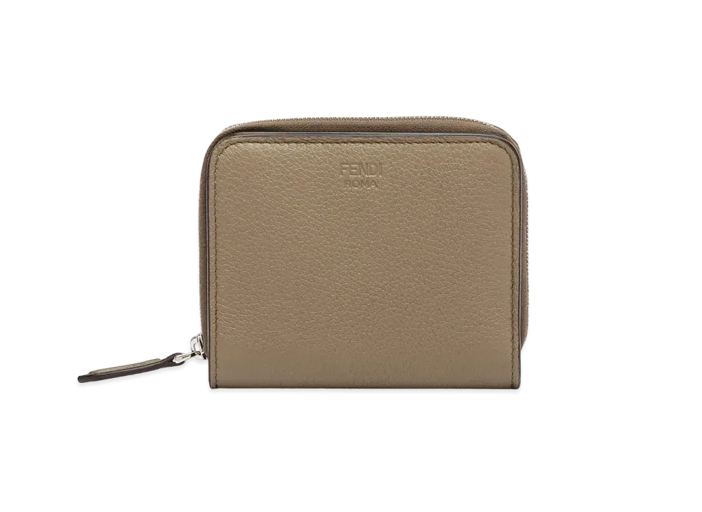 FENDI Zip Around Wallet Medium Leather "Beige"