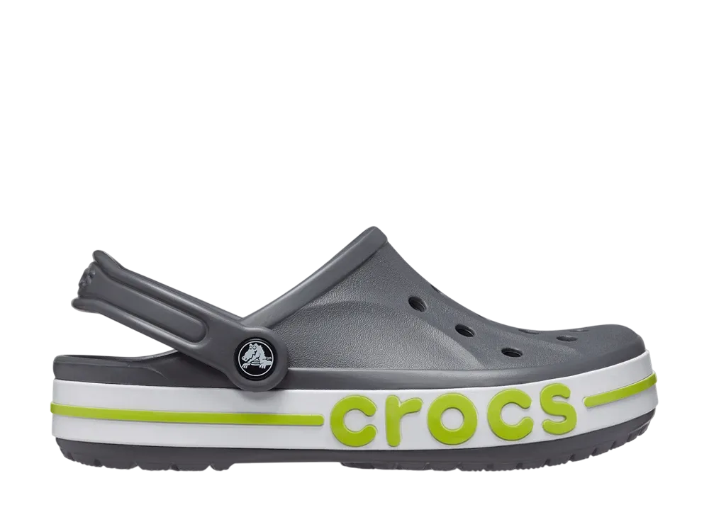 Crocs Bayaband Clog "Slate Grey/Lime Punch"