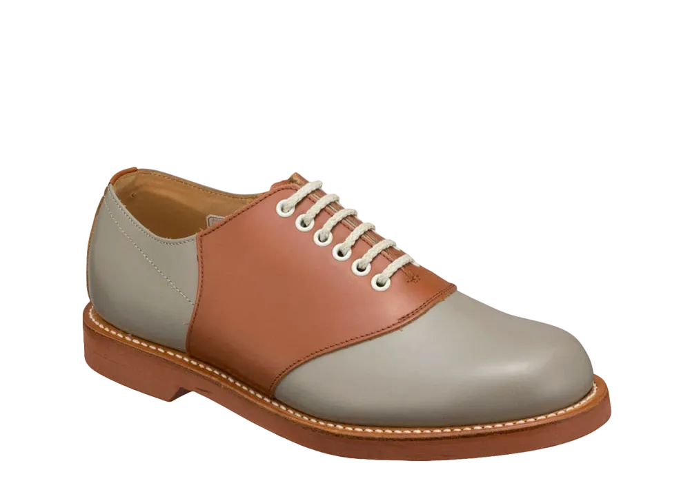 REGAL Saddle Shoes Calf Leather "Brown Sawtelle" 2051BAEB