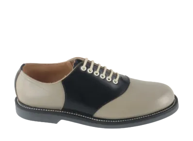 REGAL Saddle Shoes Calf Leather "Black Sawtelle" 2051N