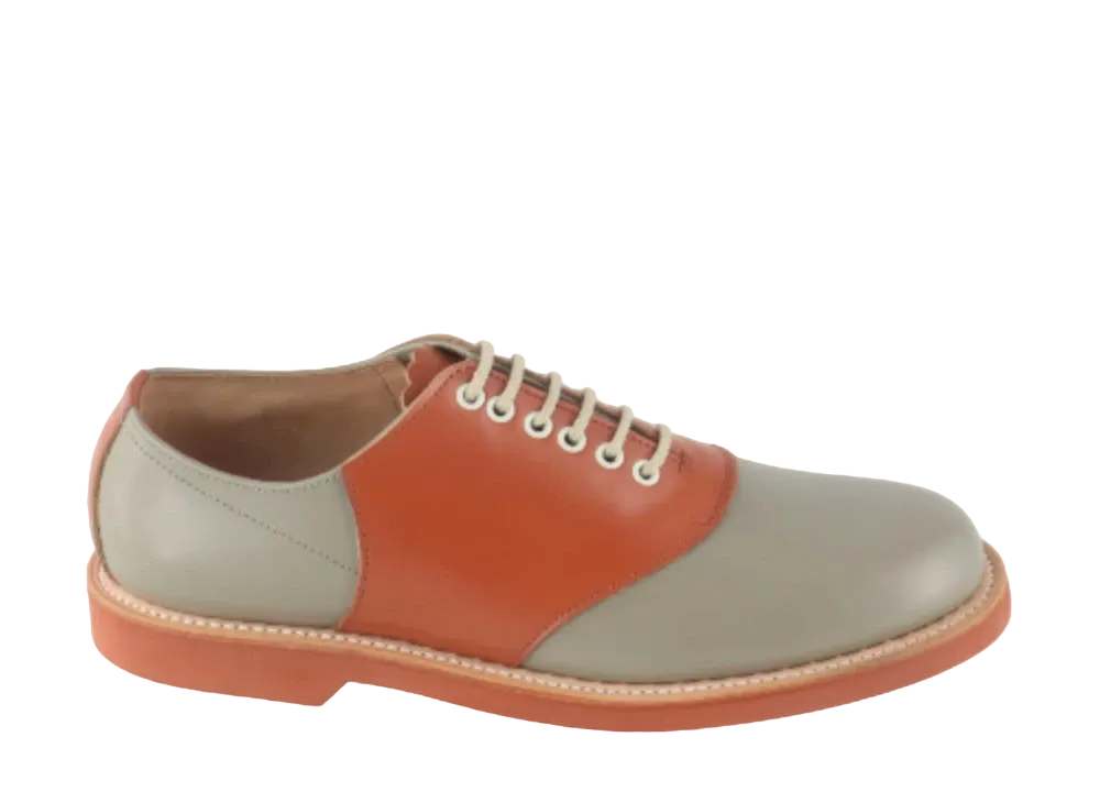 REGAL Saddle Shoes Calf Leather "Brown Sawtelle" 2051N