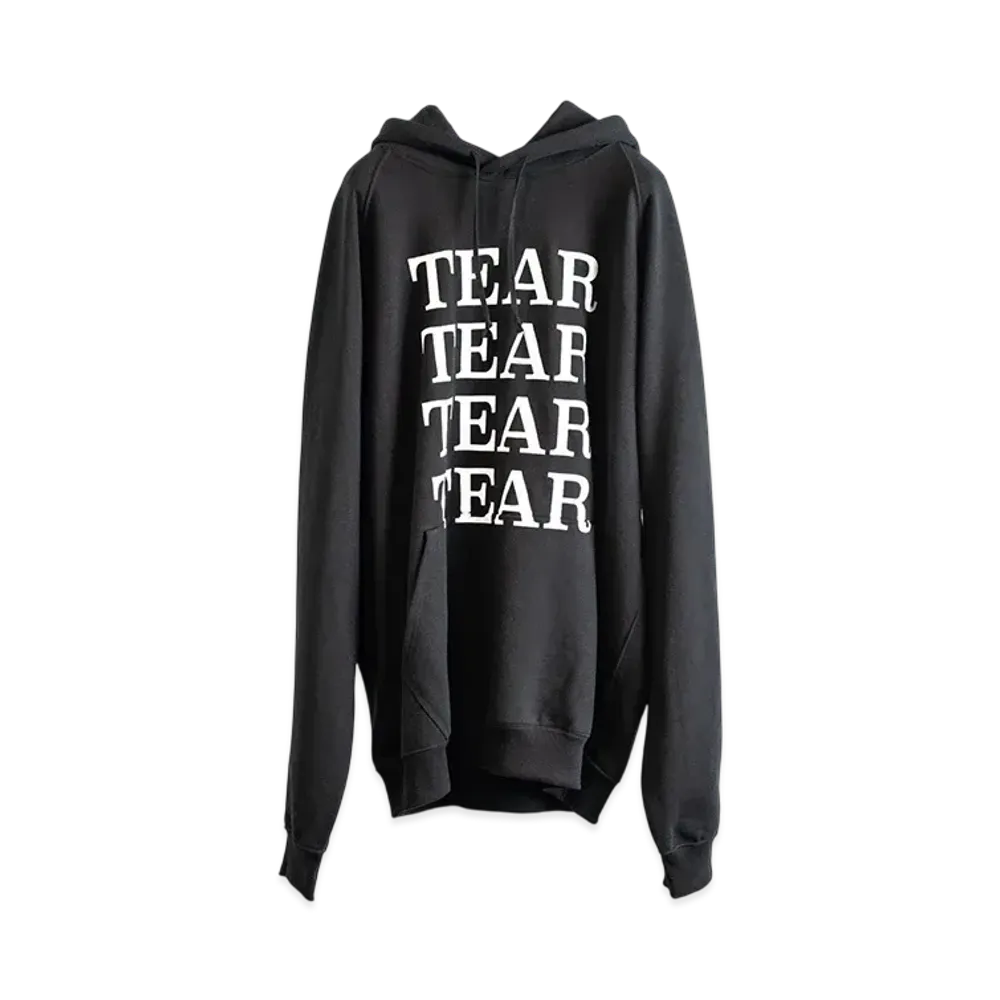 SEVESKIG Typographic Graffiti Divided Sweat Hoodie "Black" SW-SV-NYS-1001