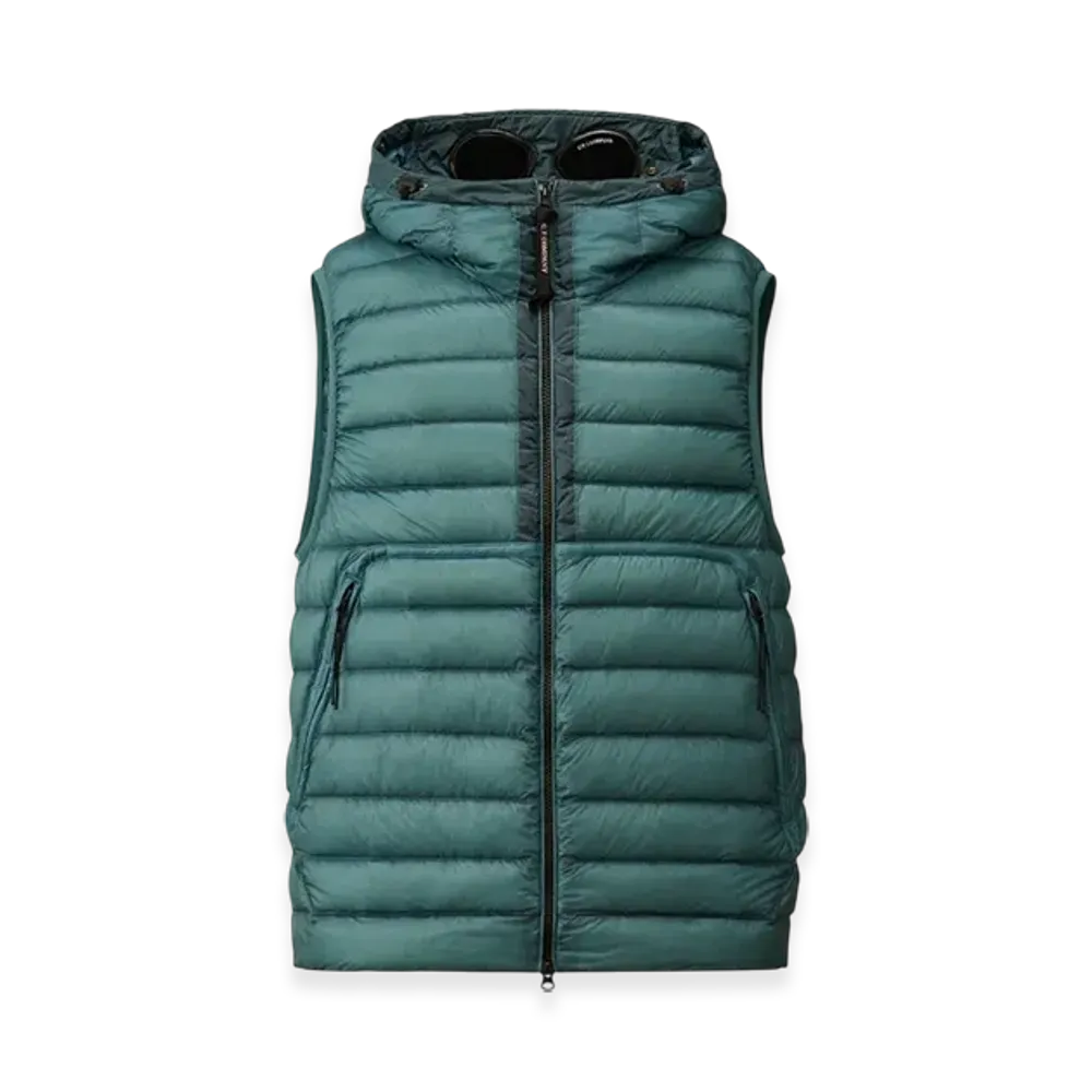 C.P. Company D.D. Shell Goggle Down Gilet "Aegean Blue"