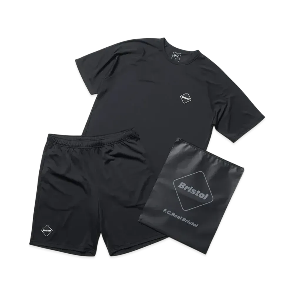 F.C.Real Bristol Polartec Power Dry Training Top & Shorts "Black"