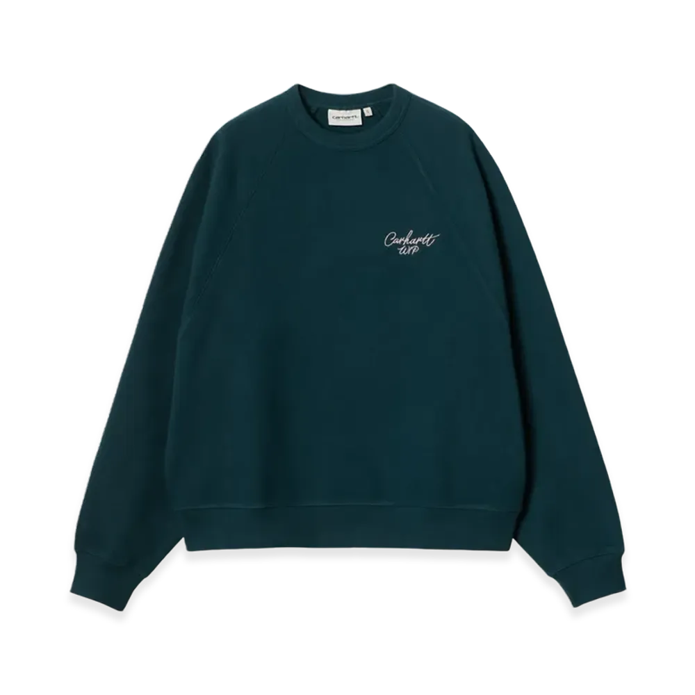 Carhartt WIP Women's Signature Fleece Sweatshirt "Navy"