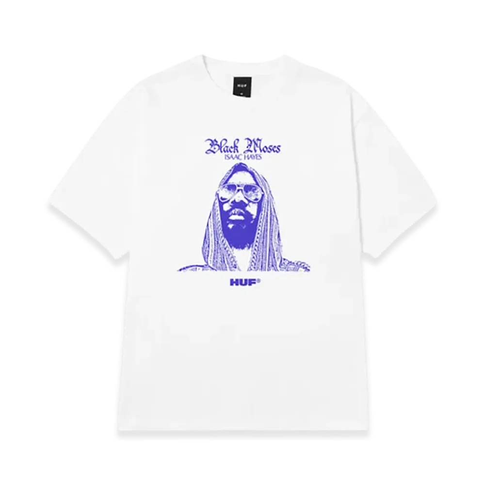 HUF x Isaac Hayes Black Moses Heavyweight Tee "White"