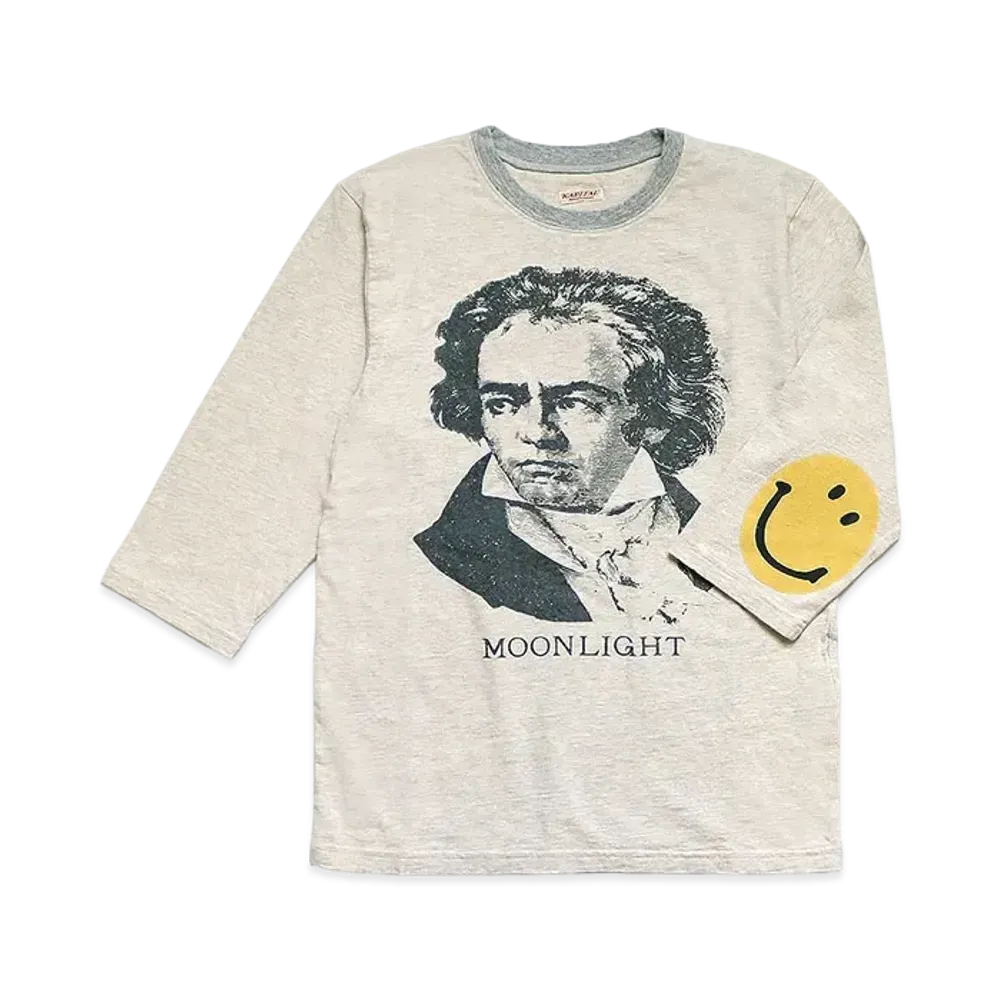 KAPITAL TOP TENGU CREW THREE QUARTER T (BEETHOVEN MOON LIGHT) "Quinity"
