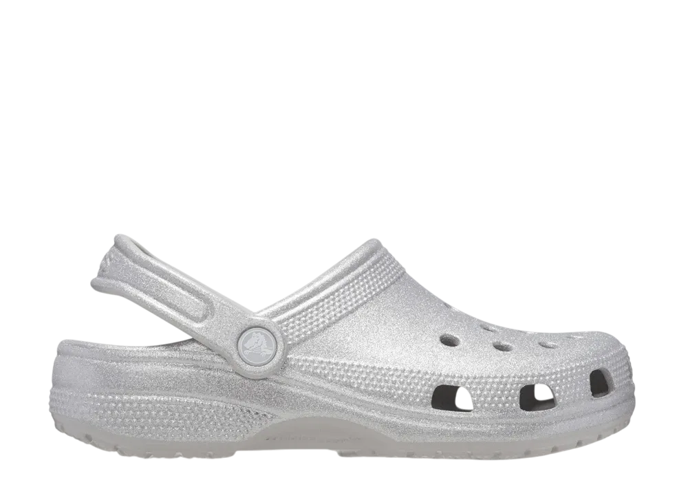 Crocs Classic Glitter Clog "Silver Glitter"