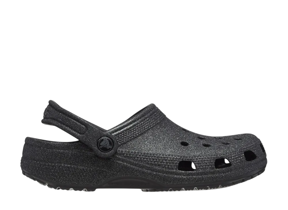 Crocs Classic Glitter Clog "Black Glitter"