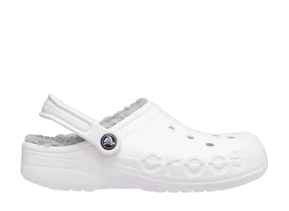 Crocs Baya Lined Clog "White/Light Grey"