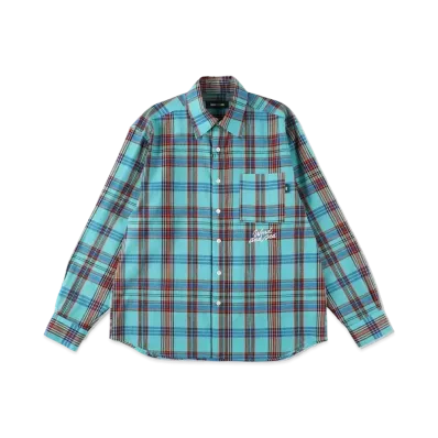 WIND AND SEA Plaid Shirt "Blue"