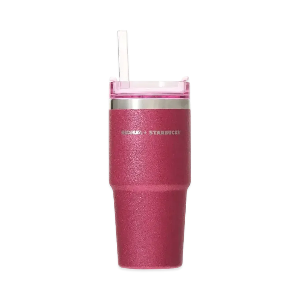 STARBUCKS SAKURA 2024 3WAY Stainless Steel Tumbler Stanley 473ml "Vivid Pink"