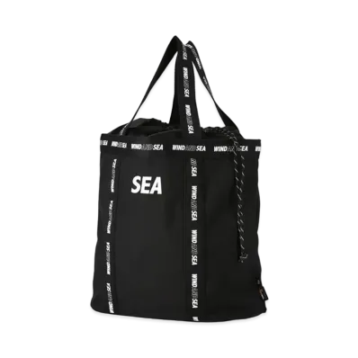 WIND AND SEA (CORDURA) NYLON TOTE BAG "Black"