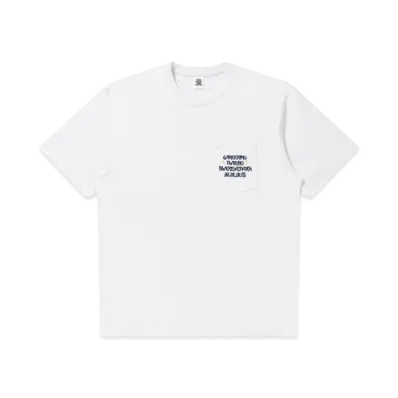 Black Eye Patch x Careering Pocket Tee "White"