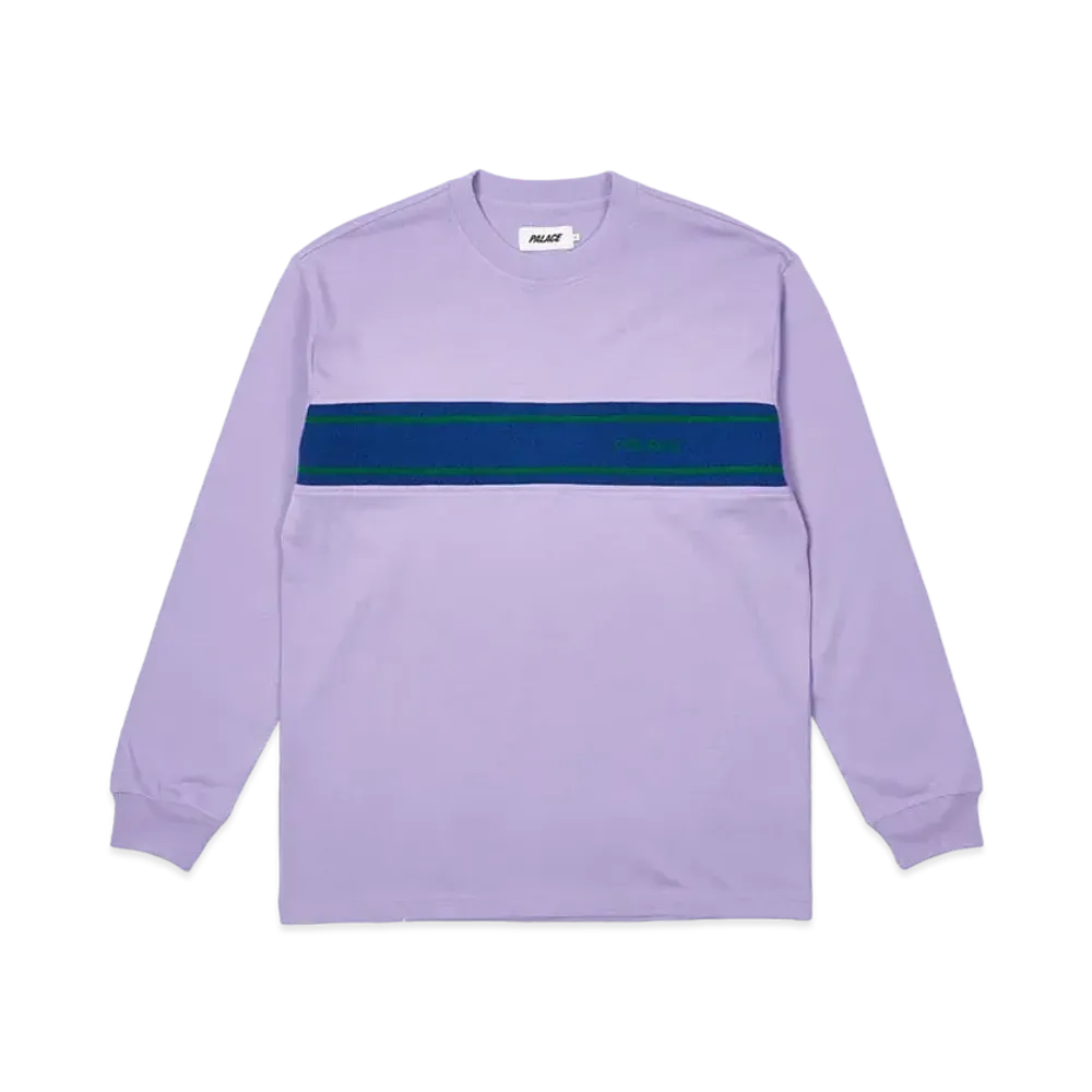 PALACE KNIT BLOCK LONGSLEEVE "Violet"