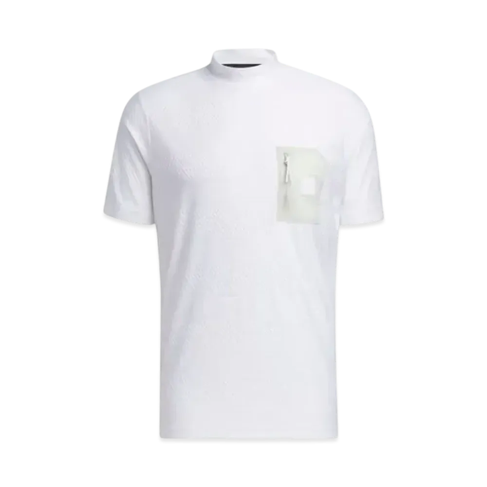 adidas Adicross Chest Pocket Short Sleeve Mockneck Shirt "White"