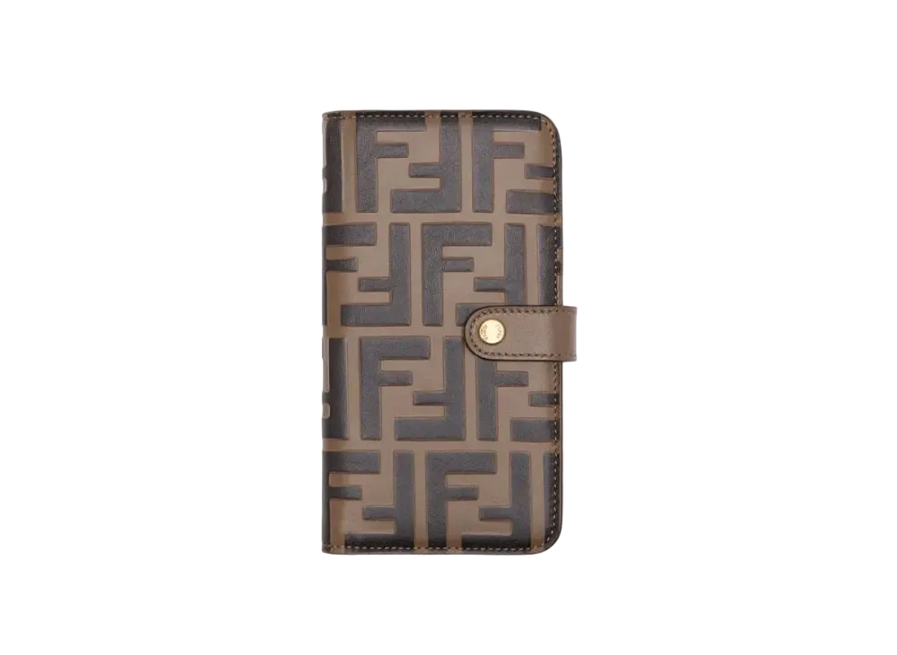 FENDI Smartphone Case Leather "Brown"